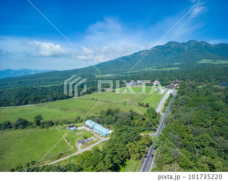「山梨県」ドローンで清泉寮付近を空撮 北杜市 「山梨県」ドローンで清泉寮付近を空撮 北杜市 101735220