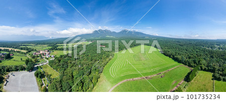 「山梨県」ドローンで清泉寮付近を空撮　北杜市 101735234