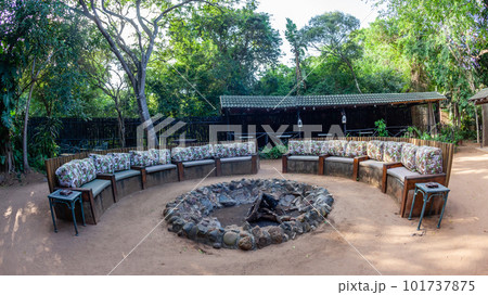 Safari Camping Open Fire Pit Round Seating Chairs Safari Camping Open Fire Pit Round Seating Chairs 101737875