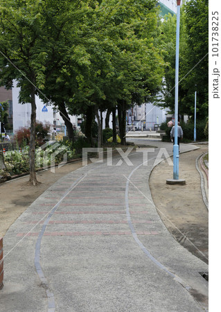 背戸口公園 南海平野線跡 南海平野線線路跡 南海平野線線路跡モニュメント 平野区公園 廃線跡 背戸口公園 南海平野線跡 南海平野線線路跡 南海平野線線路跡モニュメント 平野区公園 廃線跡 101738225