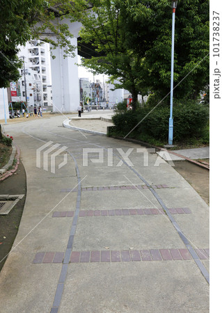 背戸口公園 南海平野線跡 南海平野線線路跡 南海平野線線路跡モニュメント 平野区公園 廃線跡 背戸口公園 南海平野線跡 南海平野線線路跡 南海平野線線路跡モニュメント 平野区公園 廃線跡 101738237