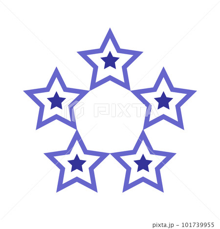 Five-point Stars Icon. Design Element. Vector Art. Five-point Stars Icon. Design Element. Vector Art. 101739955
