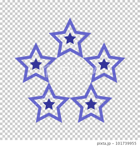 Five-point Stars Icon. Design Element. Vector Art. Five-point Stars Icon. Design Element. Vector Art. 101739955