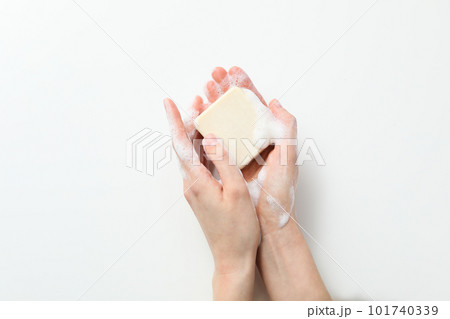 Soap - spa, beauty procedures and skin care concept 101740339