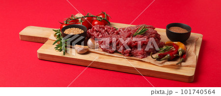 Ingredient for cooking grilled meat - ground meat Ingredient for cooking grilled meat - ground meat 101740564
