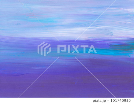 Abstract calm purple, blue and white background painting. Contemporary art. Soft brush strokes on paper. Abstract calm purple, blue and white background painting. Contemporary art. Soft brush strokes on paper. 101740930