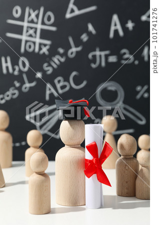 Graduation in high school and university concept Graduation in high school and university concept 101741276