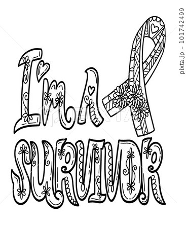 Breast Cancer Awareness Im a Survivor Isolated 101742499