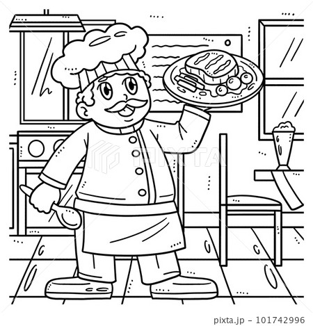 chef coloring pages