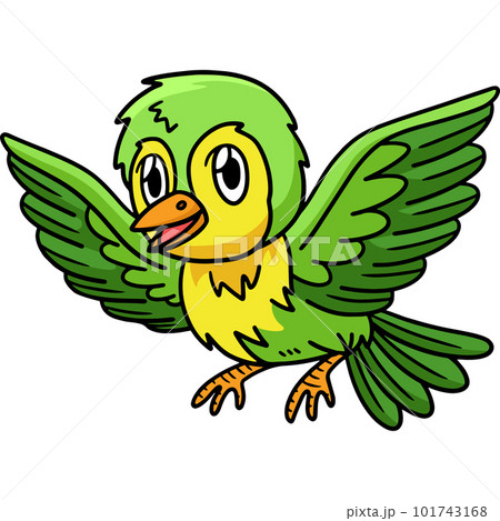 Bird Cartoon Colored Clipart Illustration Bird Cartoon Colored Clipart Illustration 101743168