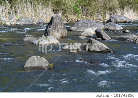 那珂川の風景【栃木県那須塩原市】 101743856