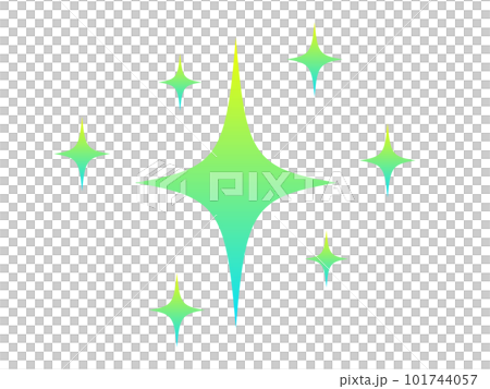 Yellow-green gradation glitter effect illustration Yellow-green gradation glitter effect illustration 101744057