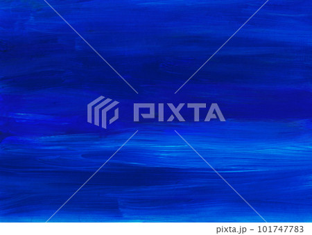 Abstract deep blue background painting. Artistic azure texture, hand painted. Brush strokes on paper. Contemporary art. Abstract deep blue background painting. Artistic azure texture, hand painted. Brush strokes on paper. Contemporary art. 101747783