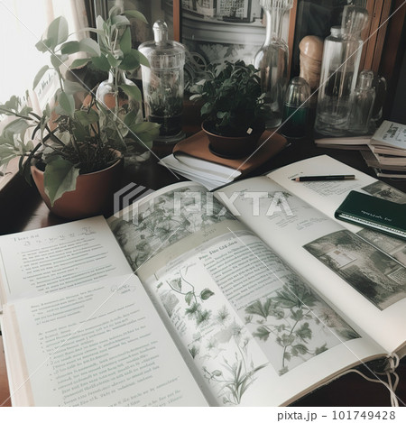 Student preparing for college test, exam, reading book, studying textbook 101749428