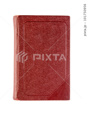 Old red book cover isolated on white background with clipping path Old red book cover isolated on white background with clipping path 101750956