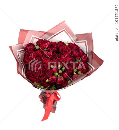 Bouquet of red roses isolated on white background. Bouquet of red roses isolated on white background. 101751879