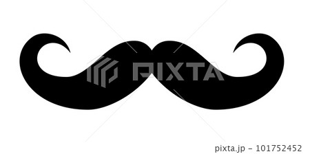 Dad's mustache collection isolated. Vector Illustration. EPS10 101752452
