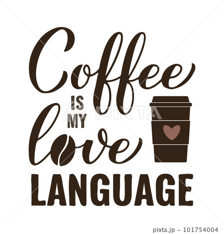 Coffee lover quote hand lettering inscription mug Vector Image
