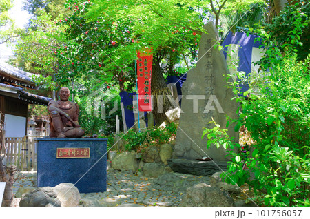 大阪の安居神社、真田幸村の石碑 101756057