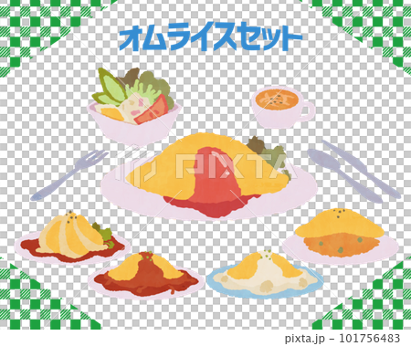 各種蛋包飯拼盤C 101756483