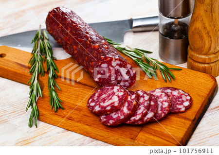 Braunschweiger sausage, traditional german sausage 101756911