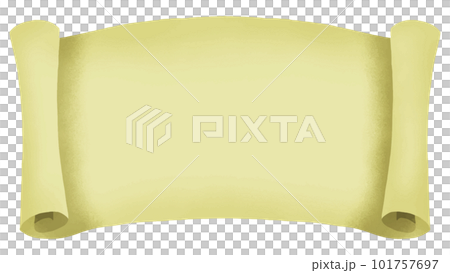 端が丸まった羊皮紙の巻紙フレーム 端が丸まった羊皮紙の巻紙フレーム 101757697