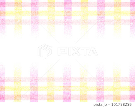 ピンク色と黄色のチェック柄の背景のイラスト素材 [101758259] - PIXTA