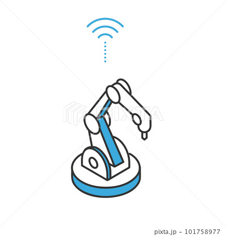AIを搭載した自立型産業用ロボットのイメージイラスト素材 AIを搭載した自立型産業用ロボットのイメージイラスト素材 101758977