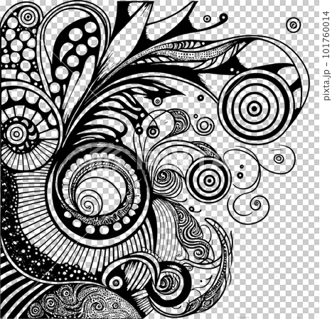 Coloring book with flowers, fruits. Hand drawn zentangle and mandala style,PNG, Transparency, Coloring book with flowers, fruits. Hand drawn zentangle and mandala style,PNG, Transparency, 101760014