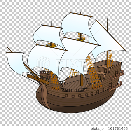 戦国時代の南蛮船のイラスト素材 [101761496] - PIXTA