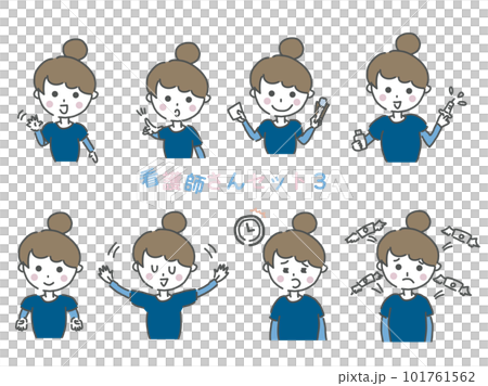 A set of cute nurses in the upper body A set of cute nurses in the upper body 101761562
