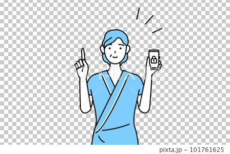 對智能手機採取安全措施的中老年女性住院患者 101761625