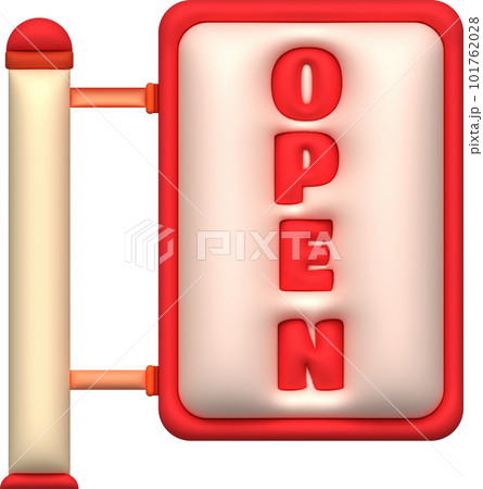 business opening hours icon shop e-commerce illustration 3d business opening hours icon shop e-commerce illustration 3d 101762028