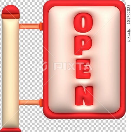business opening hours icon shop e-commerce illustration 3d business opening hours icon shop e-commerce illustration 3d 101762028