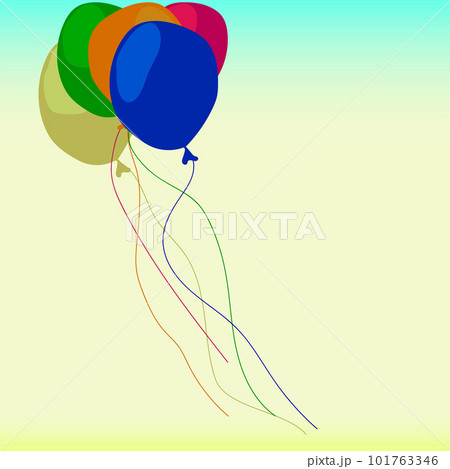 Celebratory vector balloons on transparent background. Celebratory vector balloons on transparent background. 101763346
