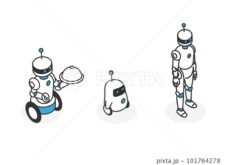 産業用ロボットのイメージイラスト素材 産業用ロボットのイメージイラスト素材 101764278