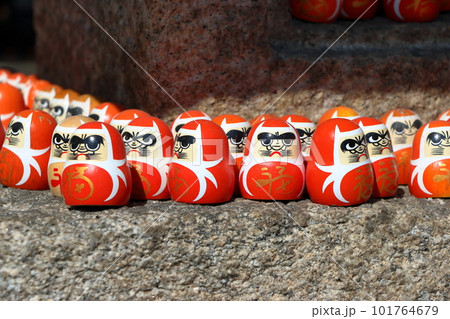 Tiny Daruma Dolls at Daianji Temple in Nara Japan 101764679