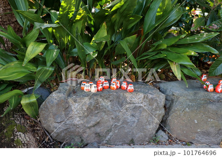 Tiny Daruma Dolls at Daianji Temple in Nara Japan Tiny Daruma Dolls at Daianji Temple in Nara Japan 101764696