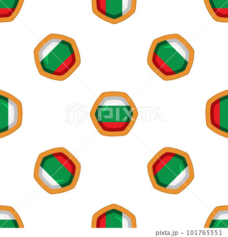 Pattern cookie with flag country Bulgaria in tasty biscuit 101765551