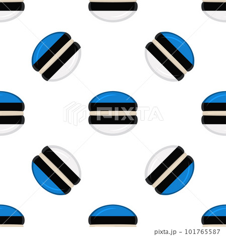 Pattern cookie with flag country Estonia in tasty biscuit Pattern cookie with flag country Estonia in tasty biscuit 101765587