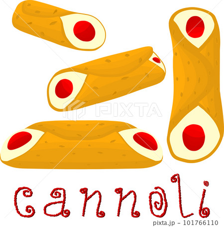Various sweet tasty cannoli Various sweet tasty cannoli 101766110
