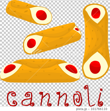 Various sweet tasty cannoli 101766110