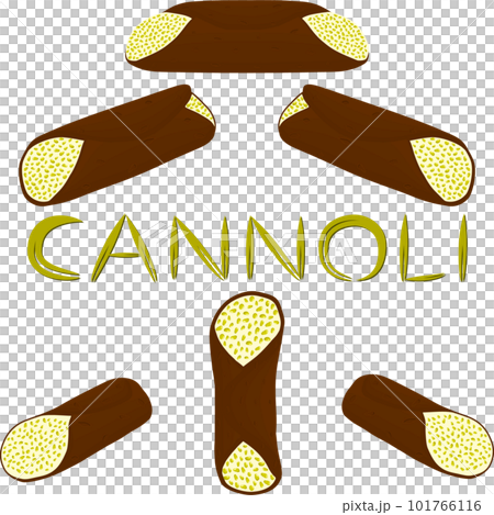 Various sweet tasty cannoli 101766116