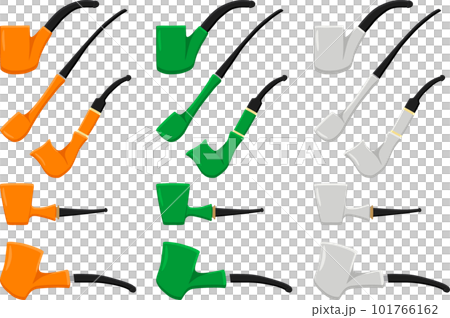 Irish holiday St Patrick day, big set color smoking pipes Irish holiday St Patrick day, big set color smoking pipes 101766162