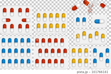 big colored set different types of pills big colored set different types of pills 101766181