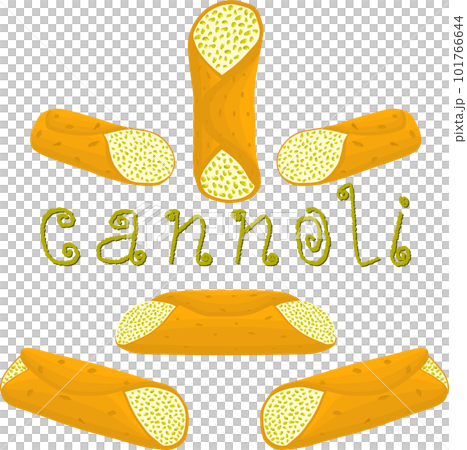 Various sweet tasty cannoli 101766644