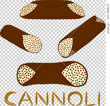 Various sweet tasty cannoli 101766657