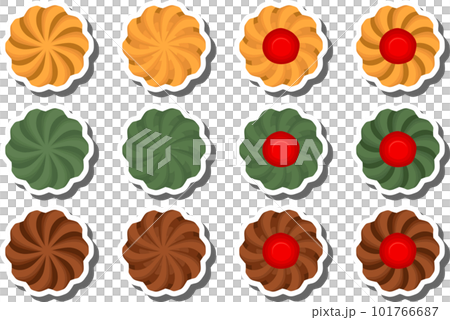 Big set homemade cookie different taste in pastry biscuit 101766687