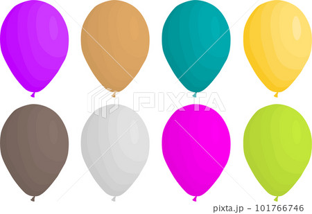 big set different types inflatable rubber balloons 101766746