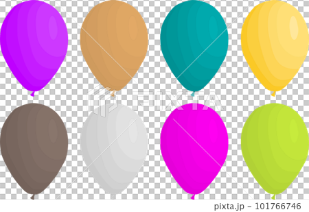 big set different types inflatable rubber balloons 101766746